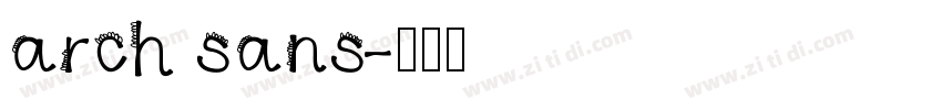 arch sans字体转换